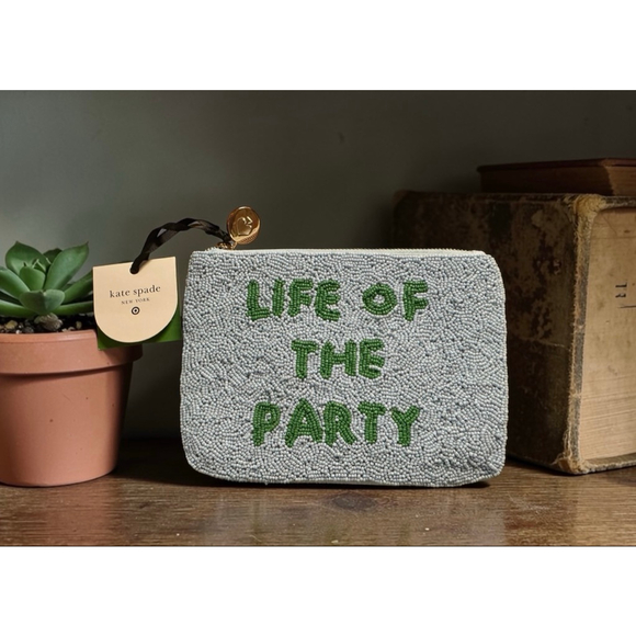 Kate Spade Handbags - Kate Spade Life of the Party Beaded Clutch NWT